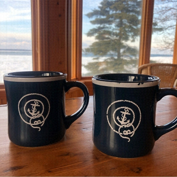 J. Crew Nautical Ceramic Mugs - Picture 1 of 8